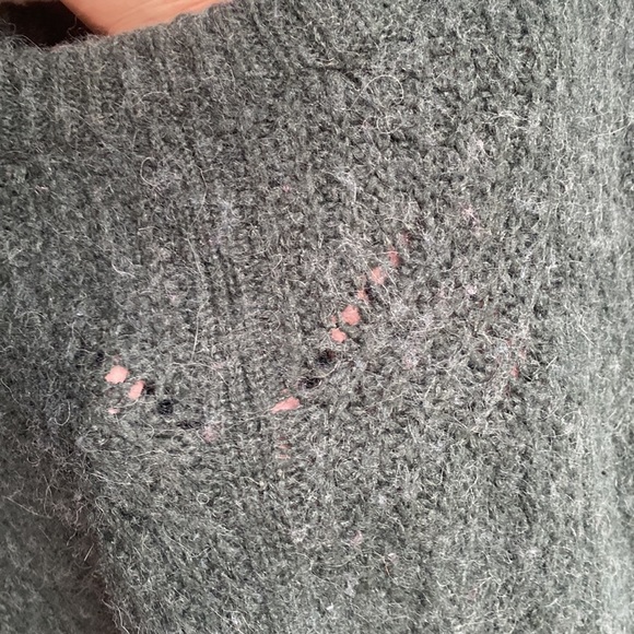 Madewell Charley Sweater | 30% Alpaca | Green | Size XS - Picture 13 of 13